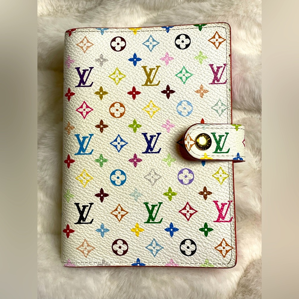LOUIS VUITTON MURAKAMI ORIGINAL PM AGENDA WITH ORIGINAL PAPER/ STICKERS